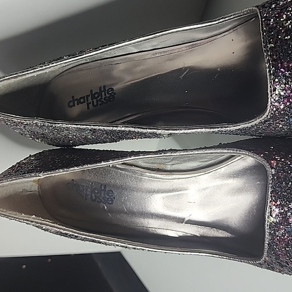 Charlotte Russe Glitter Heels - Picture 4 of 6